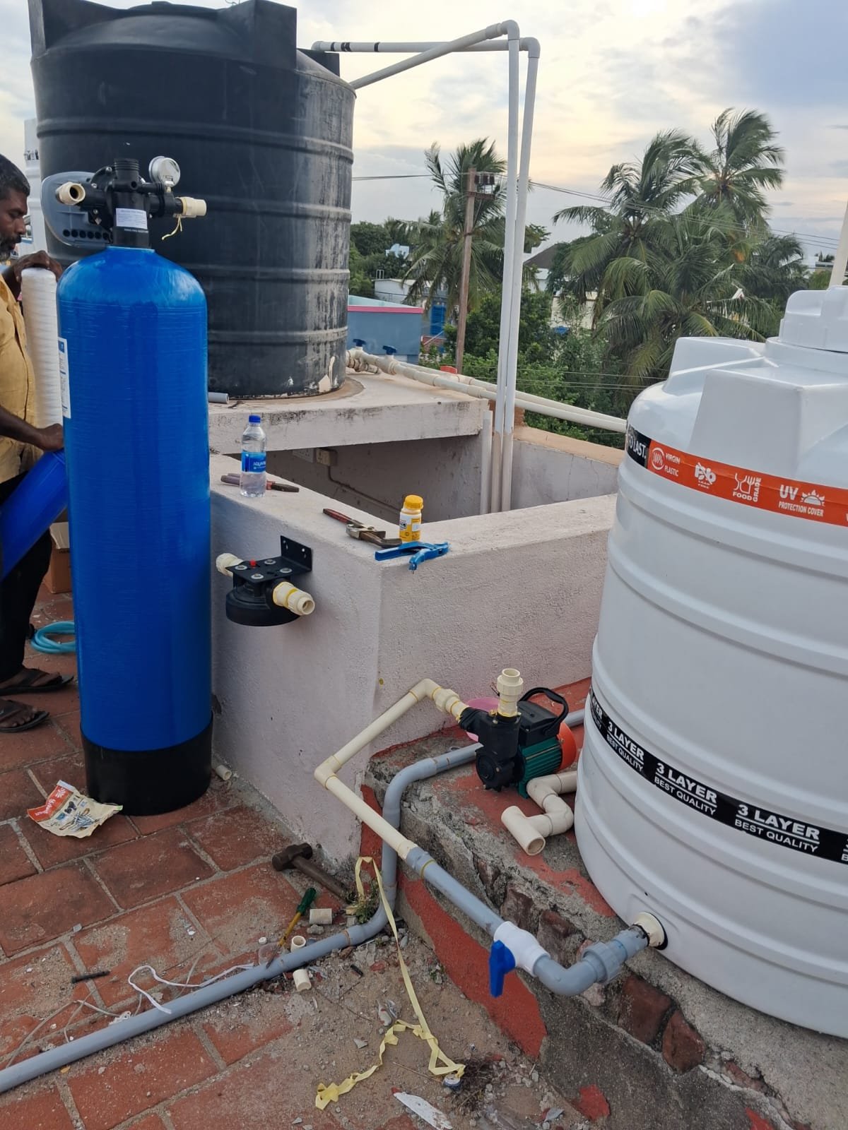 Water Softener & Plant